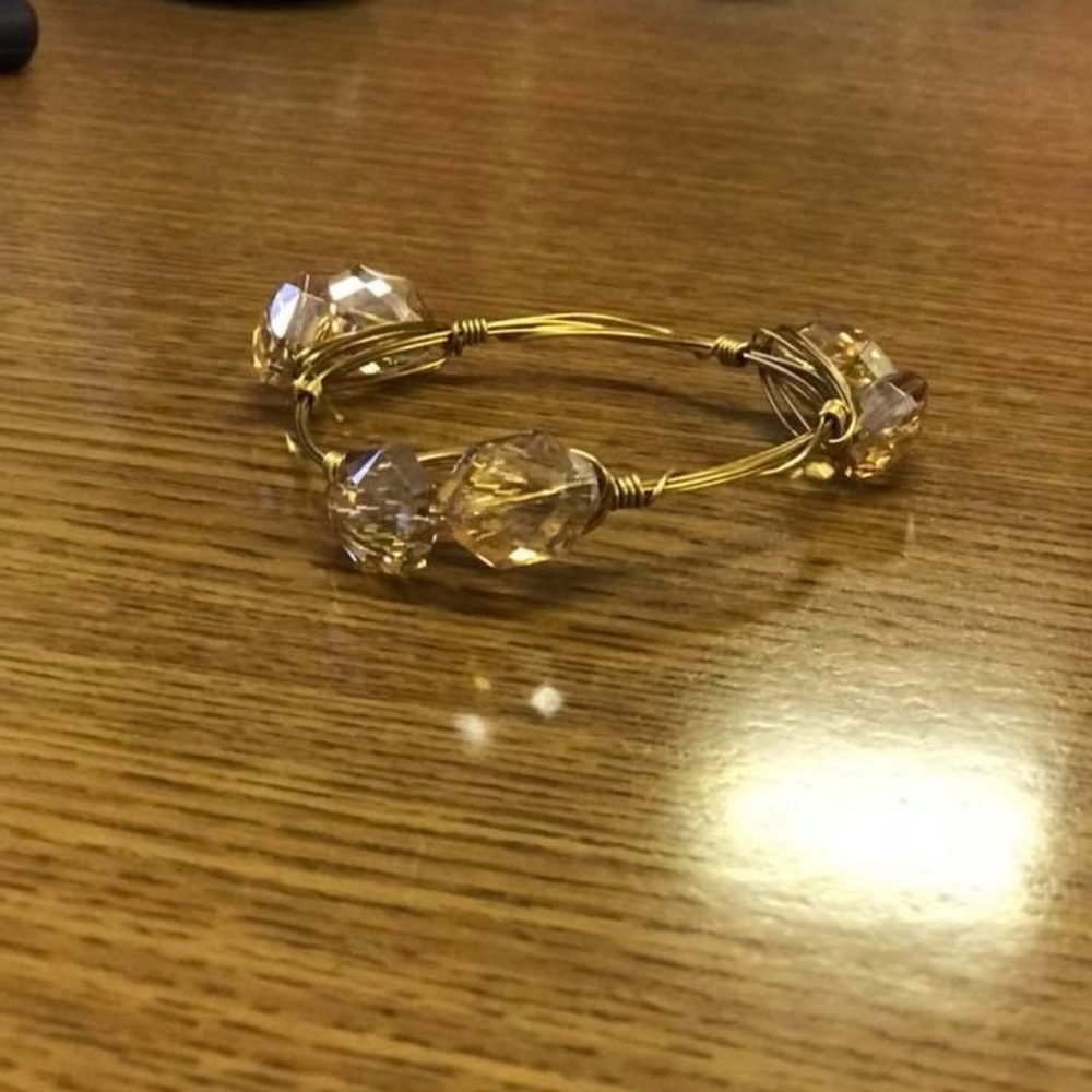 bourbon & boweties inspired wire wrapped bracelet